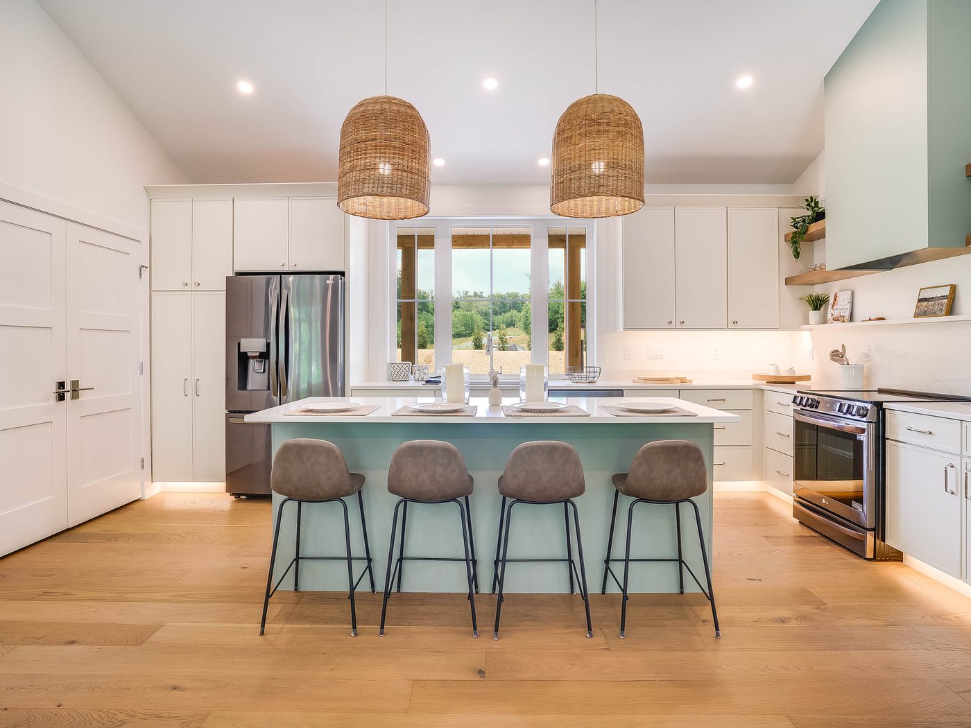 Kitchen from a Triumph builder-partner new build in Rindge, NH