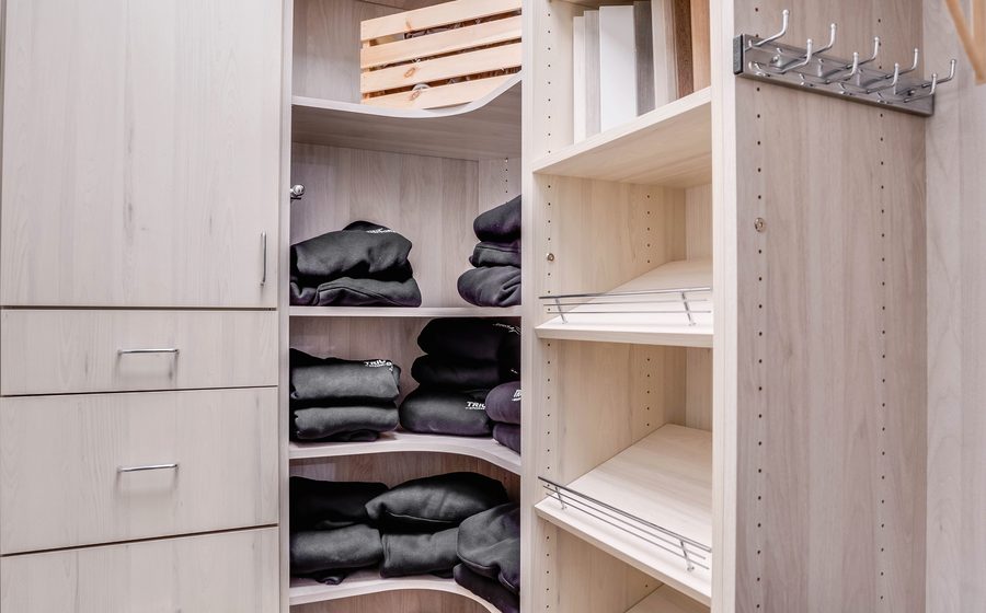 Vistora closet display in the Triumph showroom