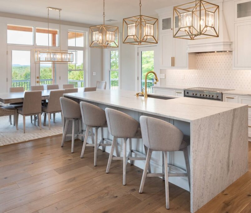 a modern, remodeled kitchen